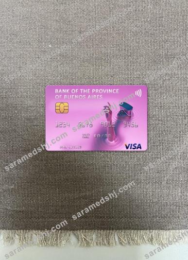 Argentina Bank of the Province of Buenos Aires visa card photolook front